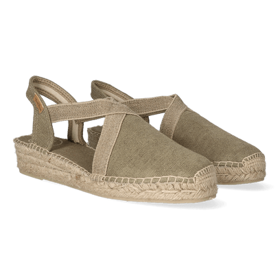 De Verdi-V Damen Espadrilles Caqui