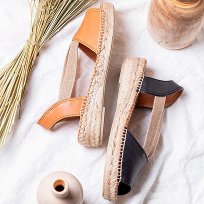 Etna Damen Espadrilles Negre