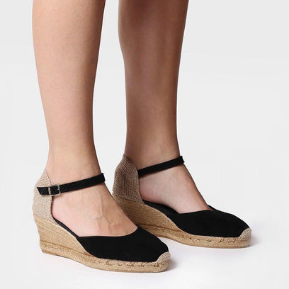 Lloret-5 Damen Espadrilles Negre