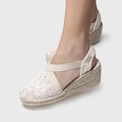 Terra-AD Damen Espadrilles Cru