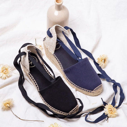 Valencia Damen Espadrilles Negre