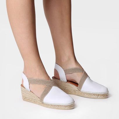 Tossa Damen Espadrilles Blanc