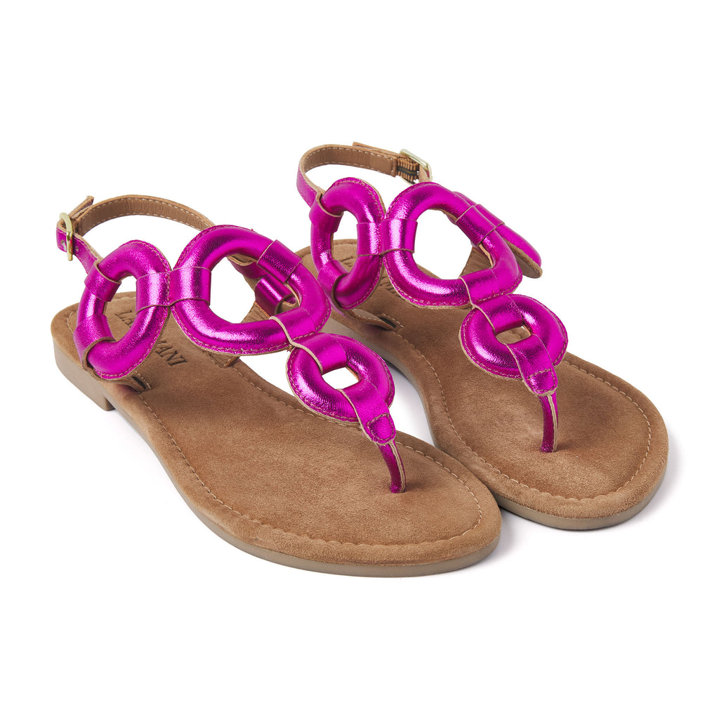 Damen Sandalen 33.543 Fuxia