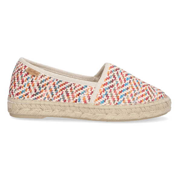 Alma-MS Damen Raffia-Espadrilles Multi