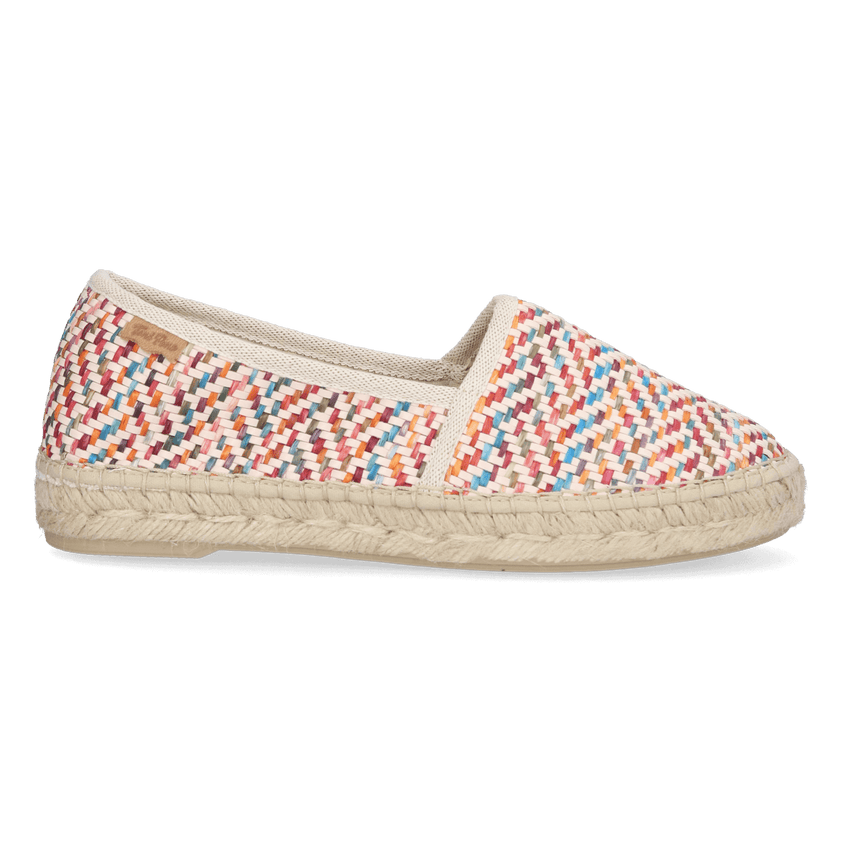 Alma-MS Damen Raffia-Espadrilles Multi