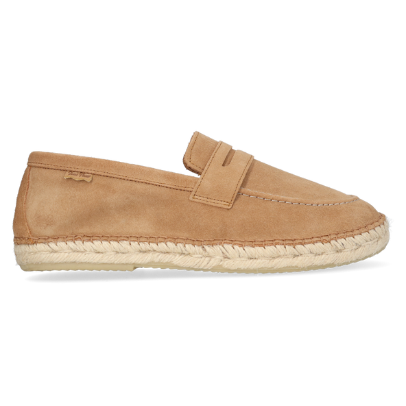 Benet Herren Wildleder-Espadrilles Camel