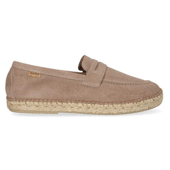 Benet Herren Wildleder-Espadrilles Gris