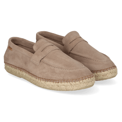 Benet Herren Wildleder-Espadrilles Gris