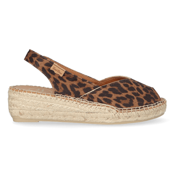 Bernia-P Damen Leder-Espadrilles Leo
