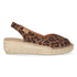 Bernia-P Damen Leder-Espadrilles Leo