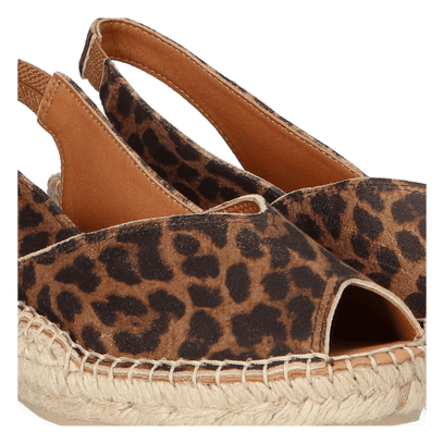 Bernia-P Damen Leder-Espadrilles Leo