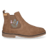 Bisbal Damen Wildleder-Chelsea Boots Taupe