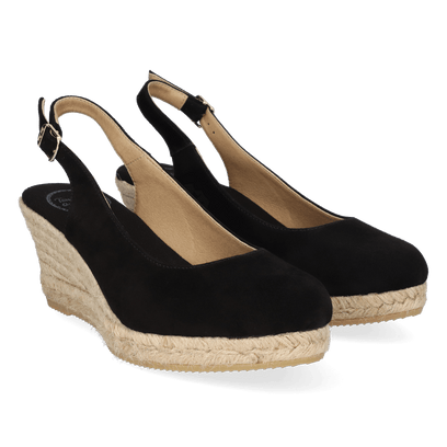 Bremen-5A Damen Espadrilles Negre