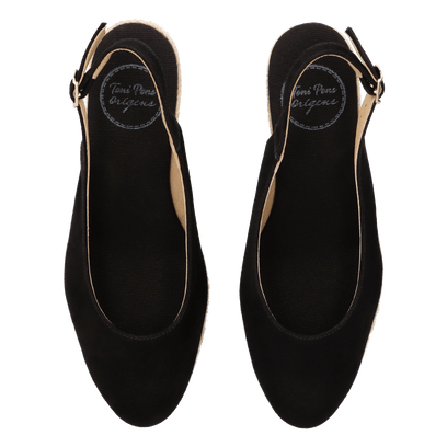 Bremen-5A Damen Espadrilles Negre