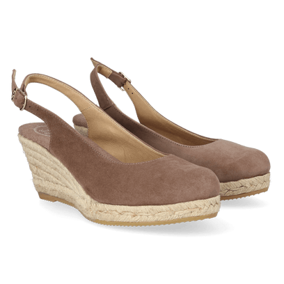 Bremen-5A Damen Espadrilles Taupe