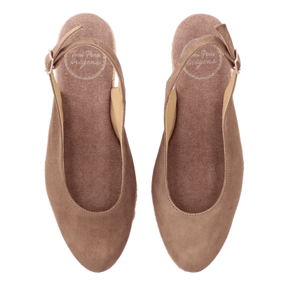 Bremen-5A Damen Espadrilles Taupe