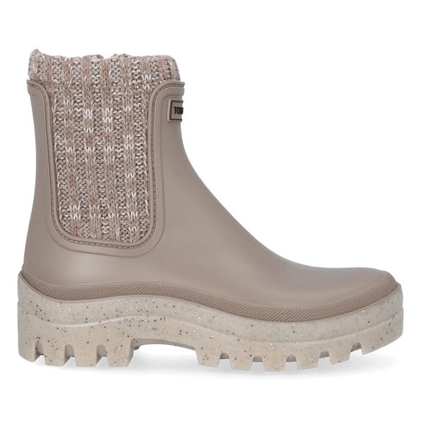 Camos Damen Chelsea Regenstiefeletten Taupe