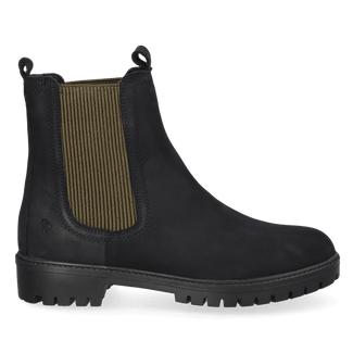 Carla-NC Damen Leder-Chelsea Boots Negre