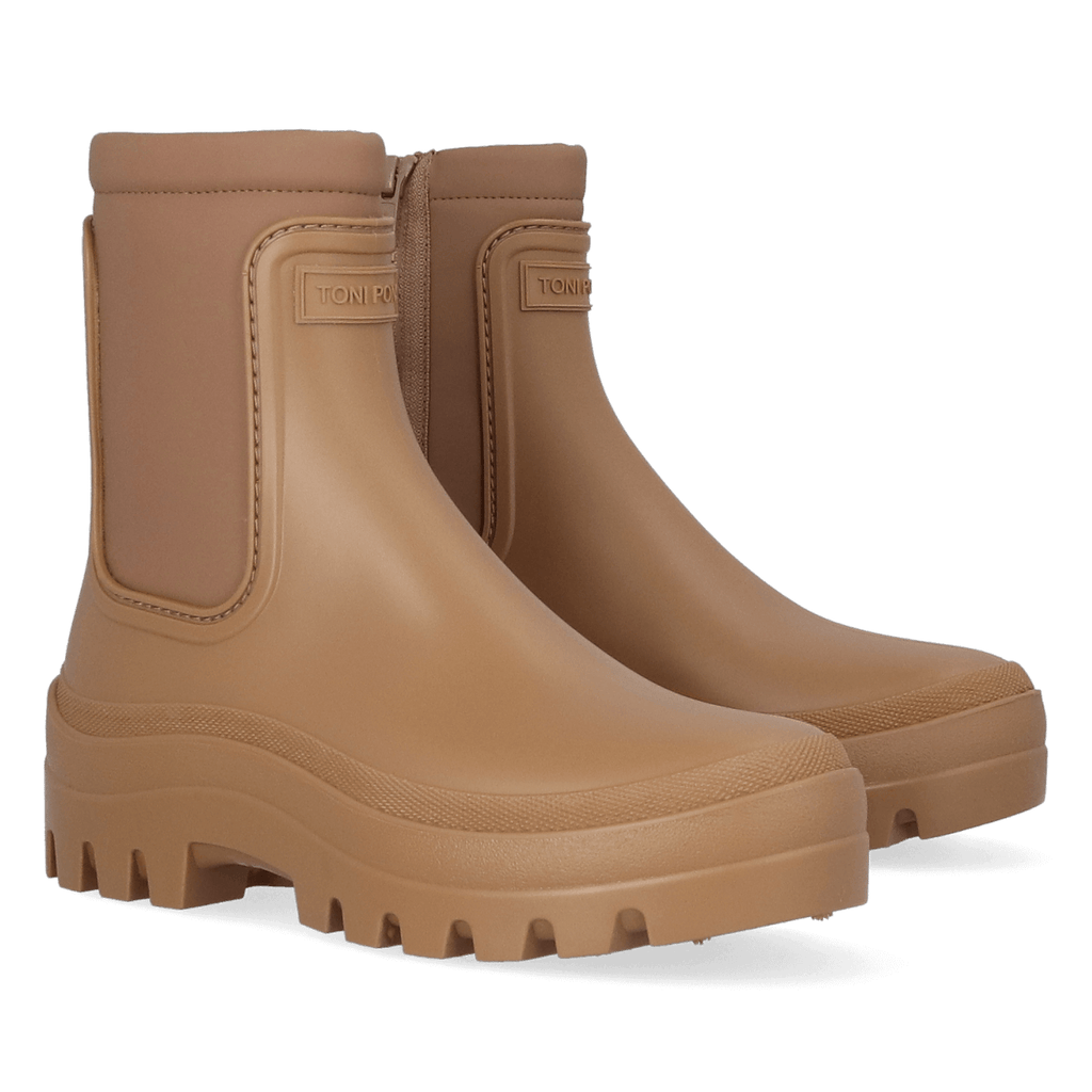 Cascais Damen Chelsea Regenstiefel Camel