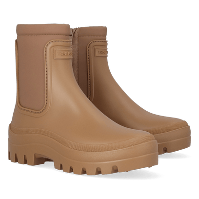 Cascais Damen Chelsea Regenstiefel Camel