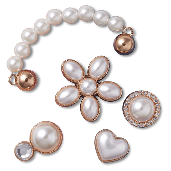 Dainty Pearl Jewelry Jibbitz 5-Pack