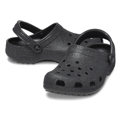 Classic Glitter Clogs Black