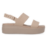 Brooklyn Low Wedge Damen Sandalen Latte/Mushroom