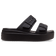 Brooklyn Buckle Low Wedge Damen Pantoletten Black