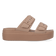 Brooklyn Buckle Low Wedge Damen Pantoletten Latte