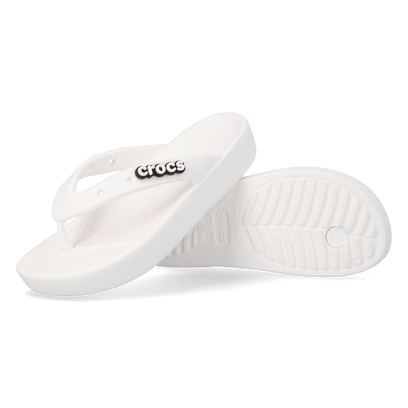 Classic Platform Flip Zehentrenner White