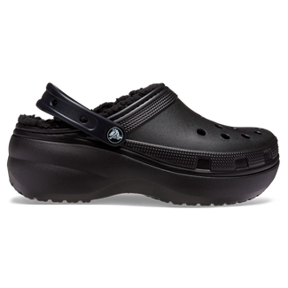 Classic Platform Lined Clogs Black