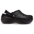 Classic Platform Lined Clogs Black