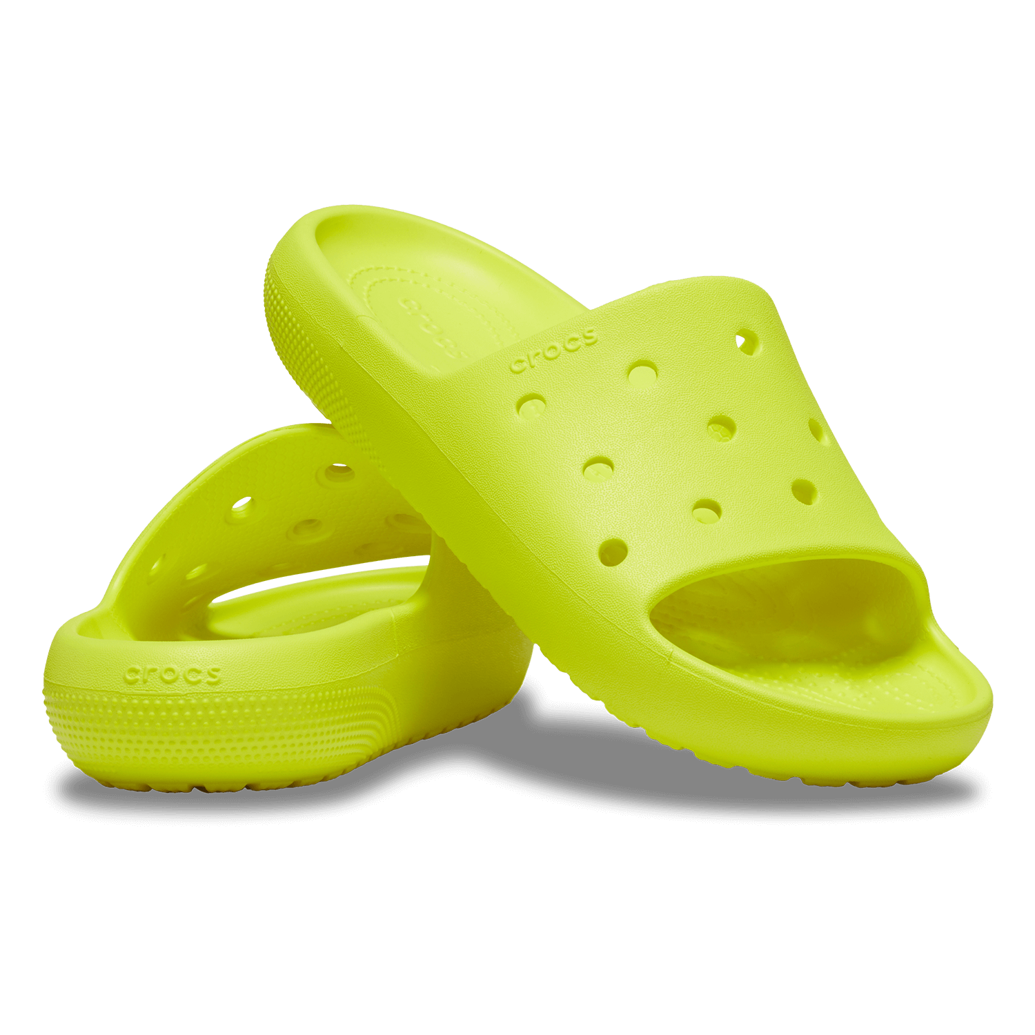 Crocs Classic Slide V2 Damen Pantoletten Grun CR209401 76M Bartogi Deutschland