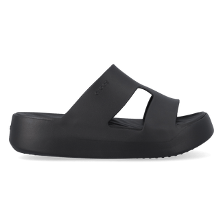 Getaway Platform H-Strap Pantoletten Black
