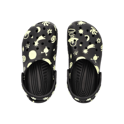 Classic Glow Space Clogs Toddler Black