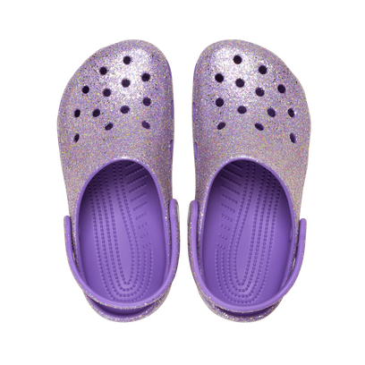 Classic Fantasy Glitter Clogs Kids Purple
