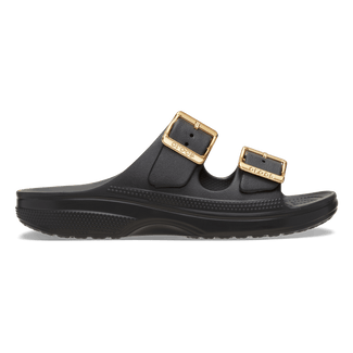 Saturday Metallic Buckle Sandal Damen Pantoletten Black