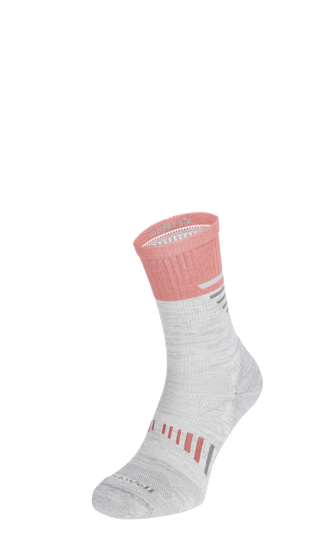 Ascend Crew II Damen Wandersocken 15-20 mmHg Ash