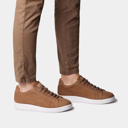 Dalmau Nubukleder Herren Sneaker Camel