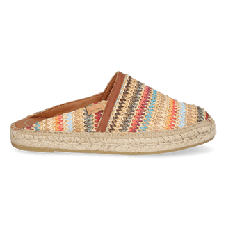 Denise-NM Damen Espadrilles Raffia Multi