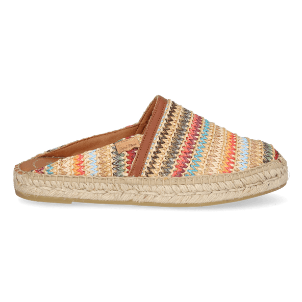 Denise-NM Damen Espadrilles Raffia Multi
