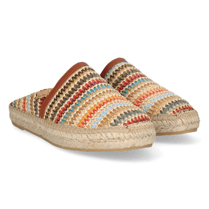 Denise-NM Damen Espadrilles Raffia Multi