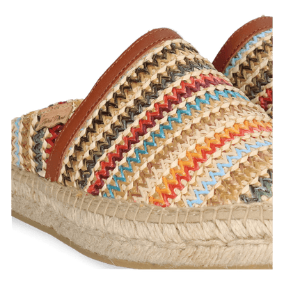 Denise-NM Damen Espadrilles Raffia Multi