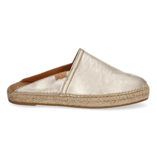 Denise-P Damen Leder-Espadrilles Plati