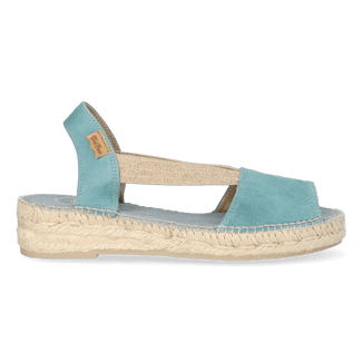 Ella Damen Espadrilles Suede Aqua