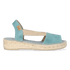 Ella Damen Espadrilles Suede Aqua