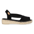 Ella Damen Espadrilles Suede Negre