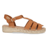 Emma Damen Leder-Espadrilles Nougat