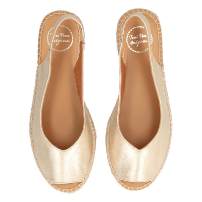 Erica-AS Damen Espadrilles Champagne