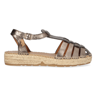 Evian-CA Damen Leder-Espadrilles Plom